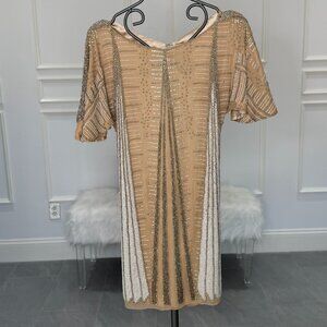 Parker sparkly cap sleeve mini dress XS